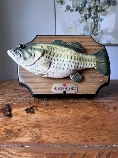 Vintage 1999 Gemmy Big Mouth Billy Bass Singing Fish Animatronic Tested Working