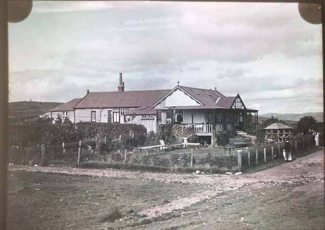 Llandrindod Wells, Powys, Wales. Cairn Tea Room.1920-30s. Magic Lantern Slide