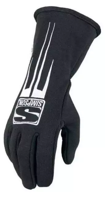Simpson Racing 20800XK Predator Series Racing Gloves XL Black Pair