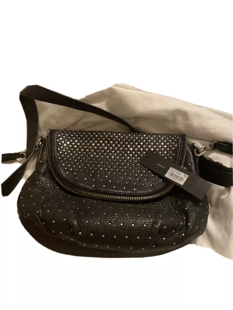 marc By Marc Jacobs Black Q Studs Natasha Crossbody Bag