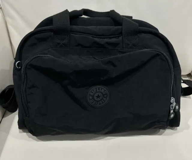 Kipling Black  Large Travel Shoulder Tote Bag Crossbody