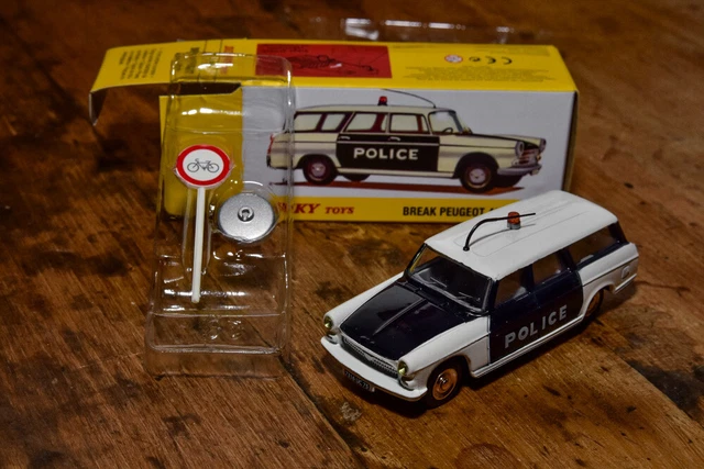 Peugeot 404 Break Police 1/43° Dinky Toys Atlas Ref.1429 En Boite