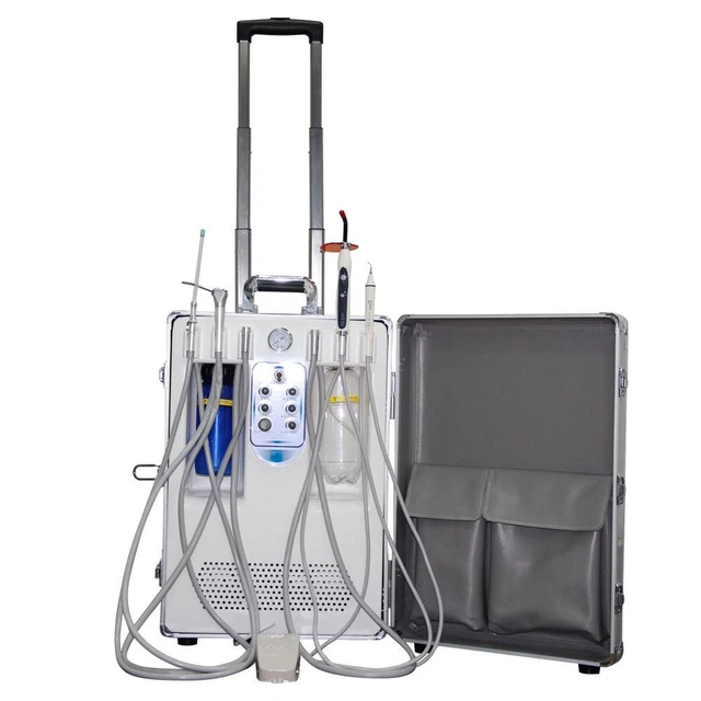 Portable Dental Delivery Unit with LED Curing Light Air Scaler 4H Mobile