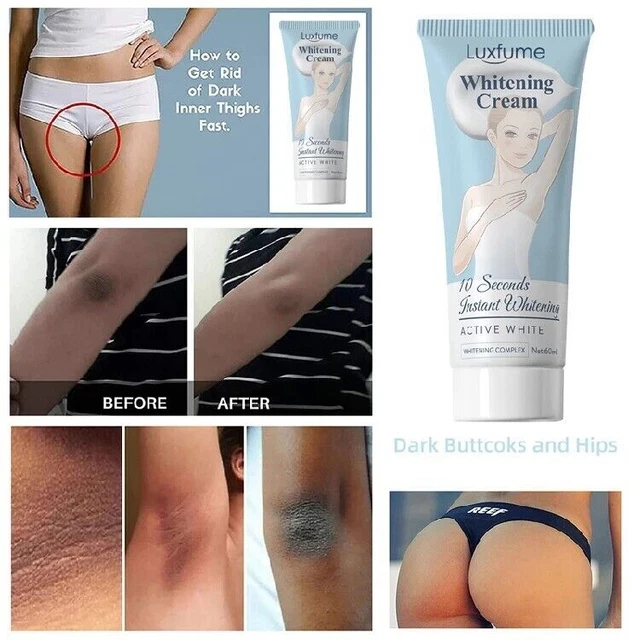 Crema blanqueadora instantánea de 10 segundos para axilas crema blanqueadora de piernas