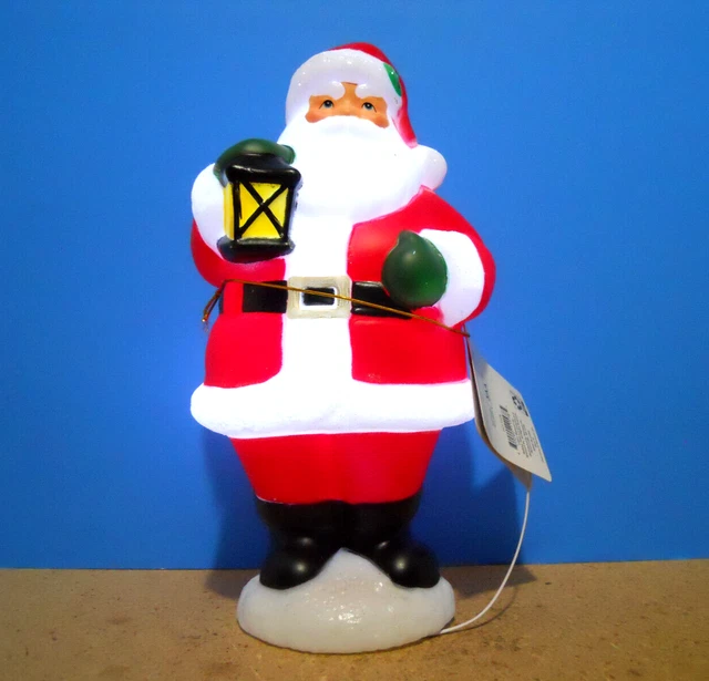 HOLIDAY TIME INDOOR 11" Christmas Santa Claus Table Top Light Up Blow