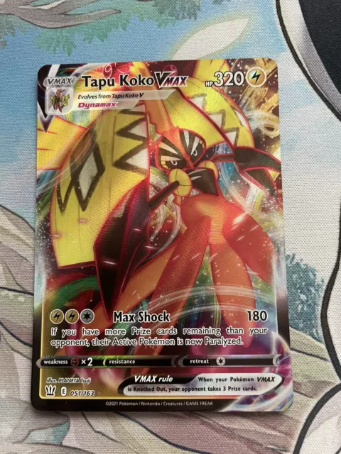 Tapu Koko VMAX - Battle Styles #166 Pokemon Card