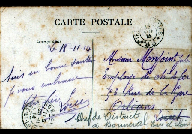RESSONS-sur-MATZ (60) VILLAS animées en 1914 / F.M. Tresor et Postes N°88