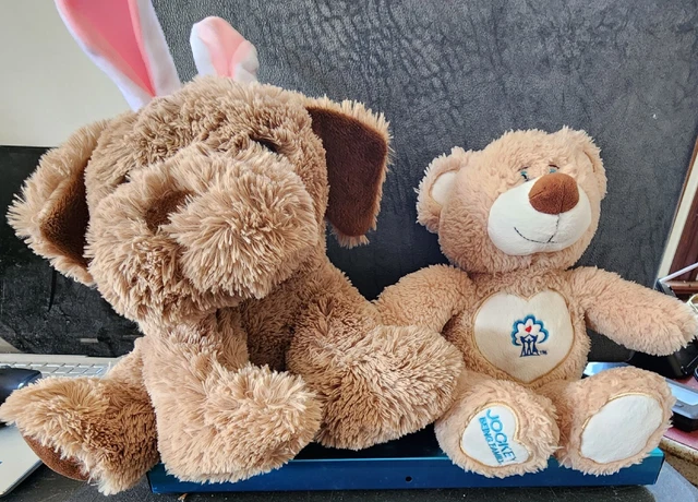 Lot Of 2 Teddy Bears Russell Stover & Jockey Being Family . Both EX Condition..