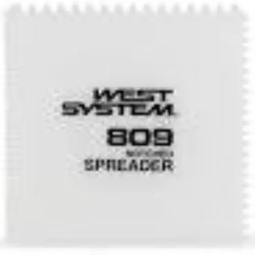 West System Marine #809 White Notched Spreader, 4" x 4"