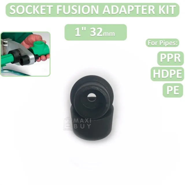 Socket Fusion Heating Adapter Set 1" 32 mm for Fusion Machine HDPE/PE/PPR v5