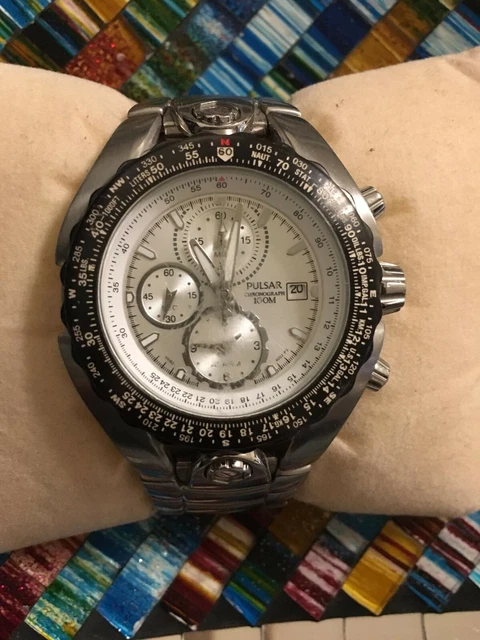 Cadran De Montre Pulsar Automatic 100M - Neuf De Stock (noir, Analogique) - Pour Réparation Ou Customisation