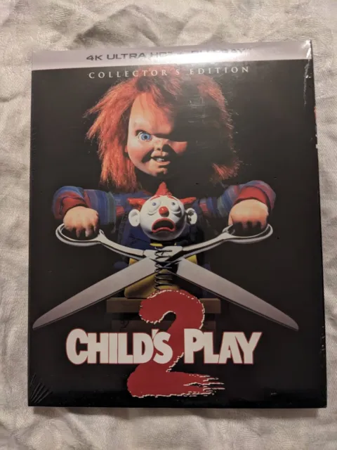 Child's Play 2 4K Ultra HD + Blu-ray w/ Slipcover Scream Factory Horror NEW