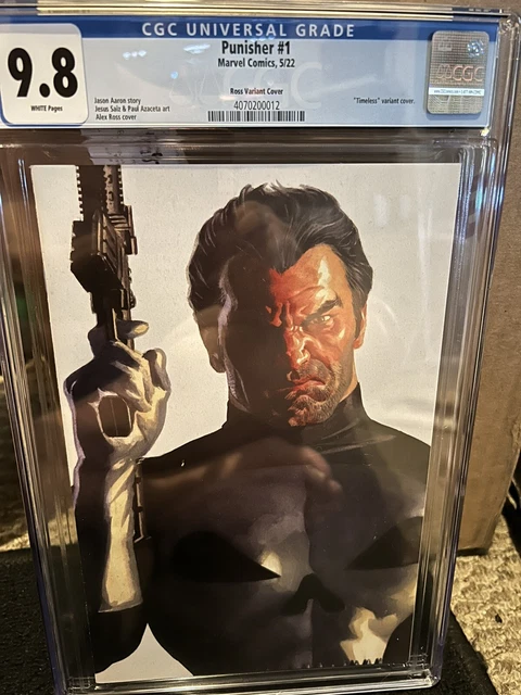 Punisher # 1 CGC 9.8 Alex Ross Timeless Virgin Variant Marvel 2022 🔥🔥