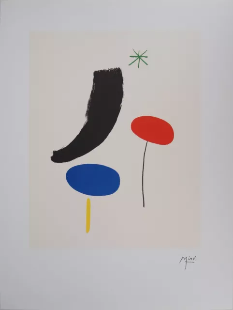 Joan MIRO : Composition surréaliste - Lithographie signée