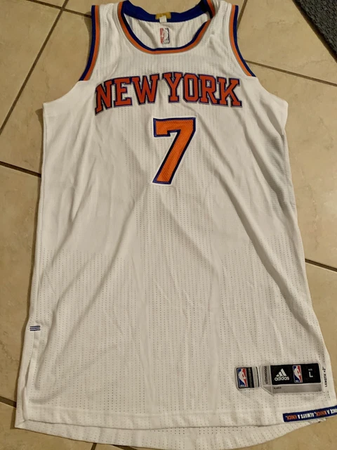 Carmelo Anthony New York Knicks #7 White Swingman Basketball Jersey by  Adidas