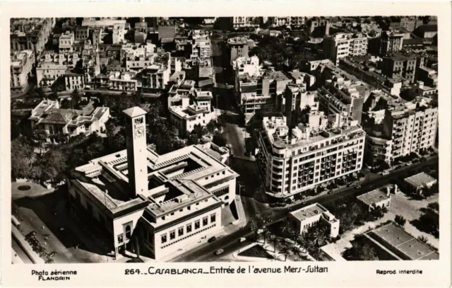 CPA AK MAROC CASABLANCA - Entrée de l'avenue Mers-Sultan (280681)