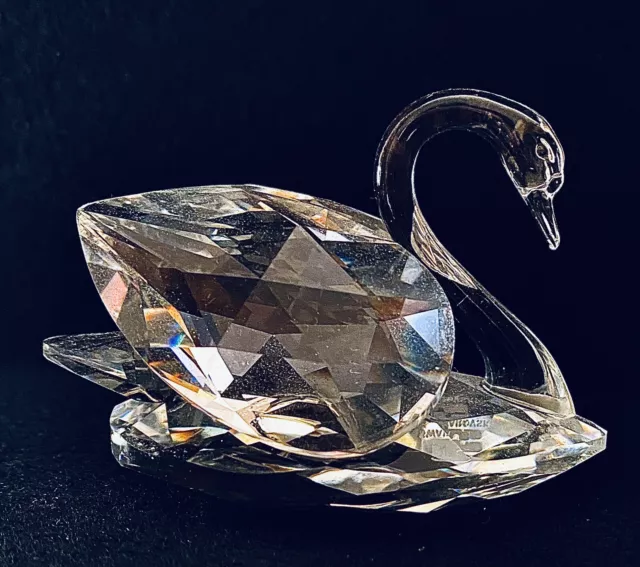 swarovski crystal Large Swan figurine • #010005 • NO BOX • Beauties of the Lake￼