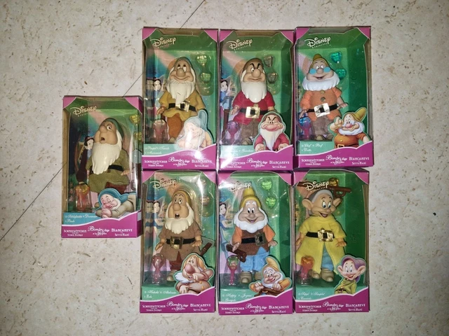 LOT 7 NAINS SIMBA de BLANCHE NEIGE DISNEY avec ACCESSOIRES MOBILIER DE MAISON EUR 30,00 - FR