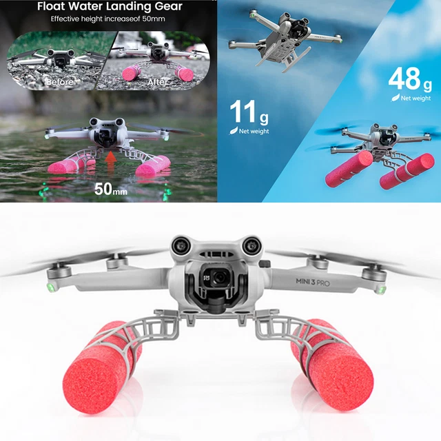 Soporte plegable para DJI Mini 3 Pro dron flotador de agua flotabilidad barra