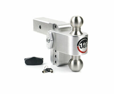 Weigh Safe Adjustable 4" 180 Hitch Steel Ball Mount 2.5" Shaft 18500lbs LTB4-2.5