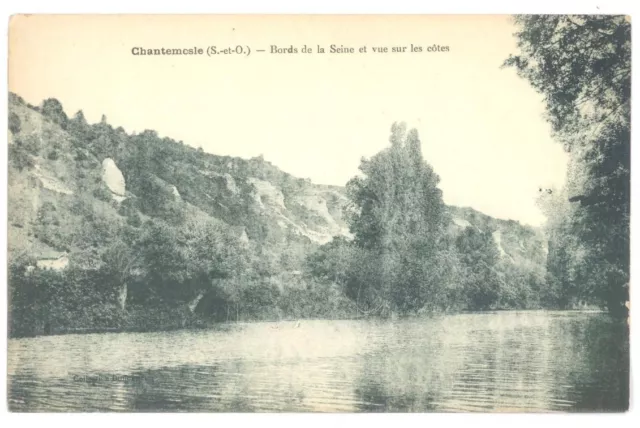 CPA 95 - CHANTEMESLE (Seine et OIse) - Bords de la Seine et vue sur les côtes