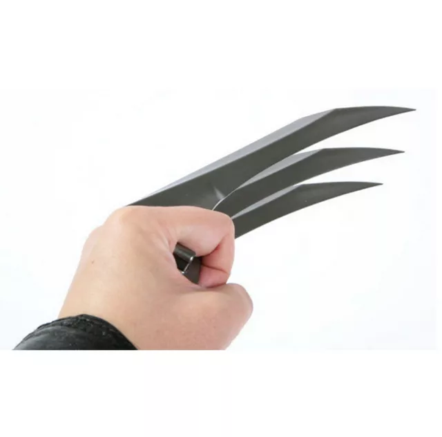 2 PCS 1 PAIR X-Men Wolverine 10" Claws Cosplay Costume Prop Xmen Logan Replica 2