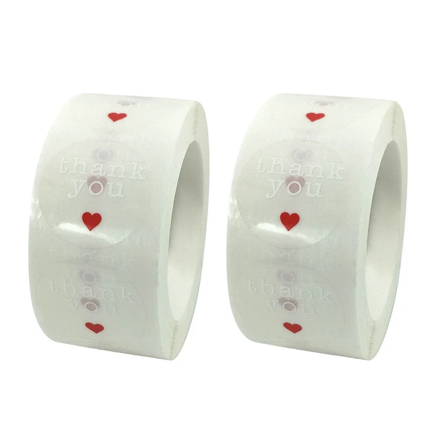 2 Rolls Siegel Aufkleber Danke Aufkleber Aufkleber-Etiketten