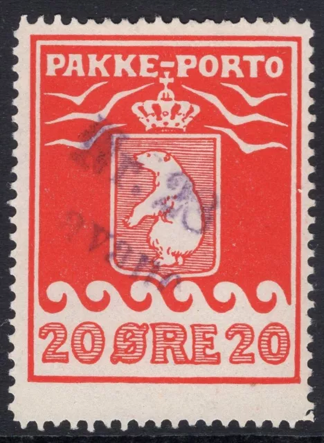 Greenland Q6 Parcel Post Pakke-Porto Polar Bear. FACIT P9 Used Avane 28, RARE!