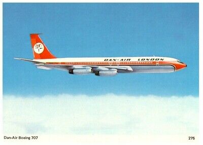 Aigle Britannique Aigle Airways Boeing 707 365C Airplane Carte Postale 