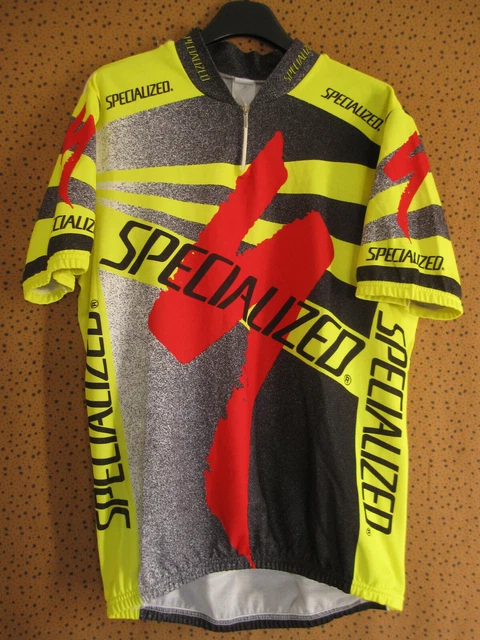 Maillot cycliste vintage abstrait des années 90 pour hommes