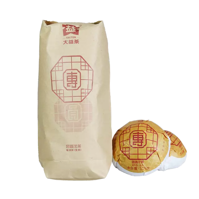 500g Raw TAETEA Reunion Tuocha 1901 MengHai Dayi Puer Ancient Tree Puerh Tea
