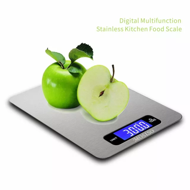 Balance de cuisine numérique MOSISO avec revêtement résistant aux empreintes digitales (édition 11 lb) 2