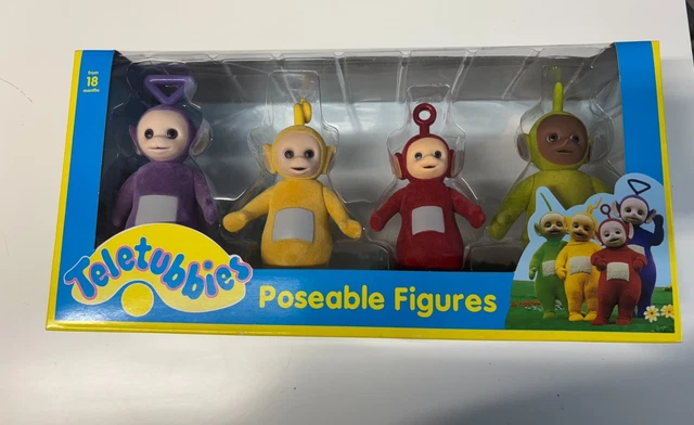 Teletubbies: four Ragdoll Squeaky Vinyl Figures, Tinky-Winky, Dipsy, La
