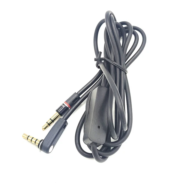 3.5mm 1/8" Audio AUX Cable Cord Lead w/ MIC For Monster DNA On-Ear Headphone