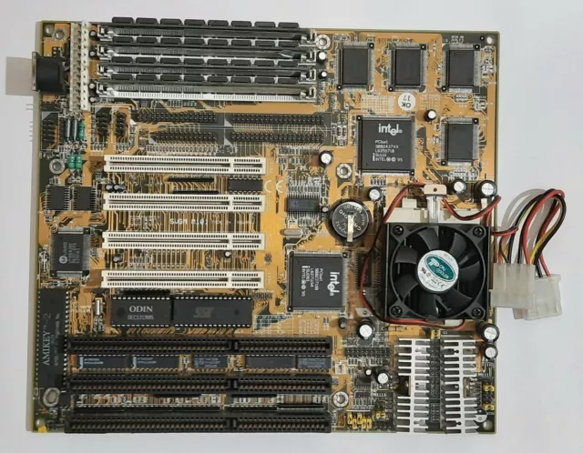 Chaintech 5VGM M101 Sockel 7 ISA Mainboard + Intel Pentium 166MHz + 64MB EDO RAM
