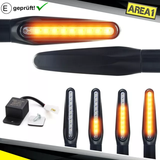 4x frecce LED Universali Moto Scooter + Relè con Marchio E/luce di marcia