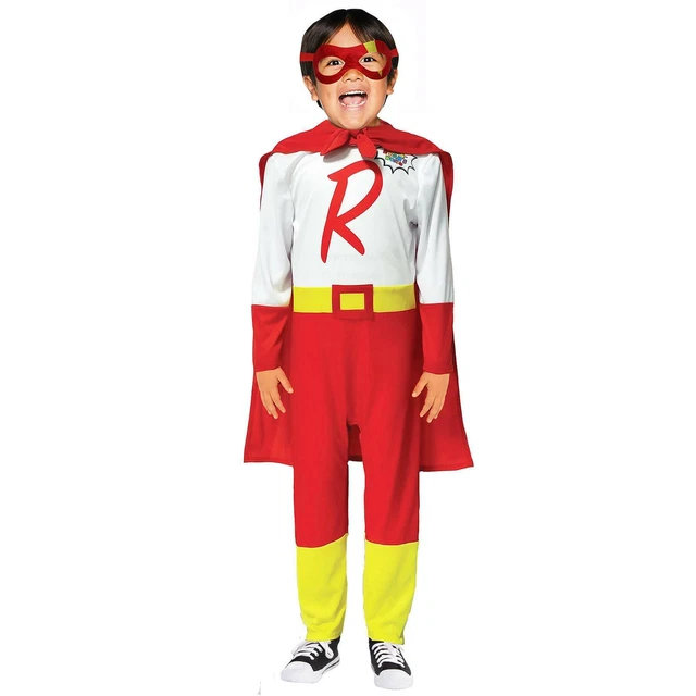 Ryan Mask CHILD'S TODDLER OFFICIAL Ryan's World Toys Mask Cape Hero Fancy Dress ...