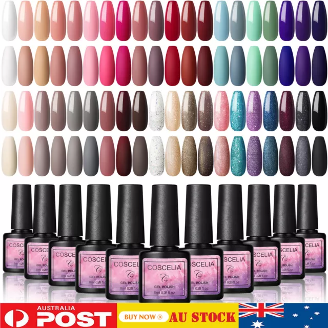 COSCELIA Gel Nail Polish Set 15/20/40 Colors UV Gel Polish Nail Art Manicure Set