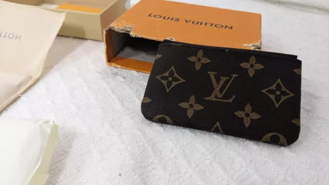 Louis Vuitton Monogram Pochette Toilette 15 Leather Brown Cosmetic Pouch  998