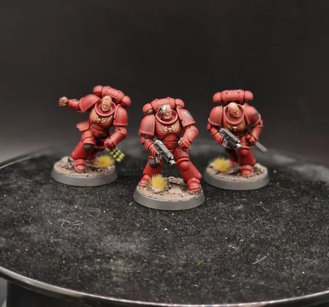 Pro Painted Warhammer 40k primaris blood angels intercessors ×3 games workshop