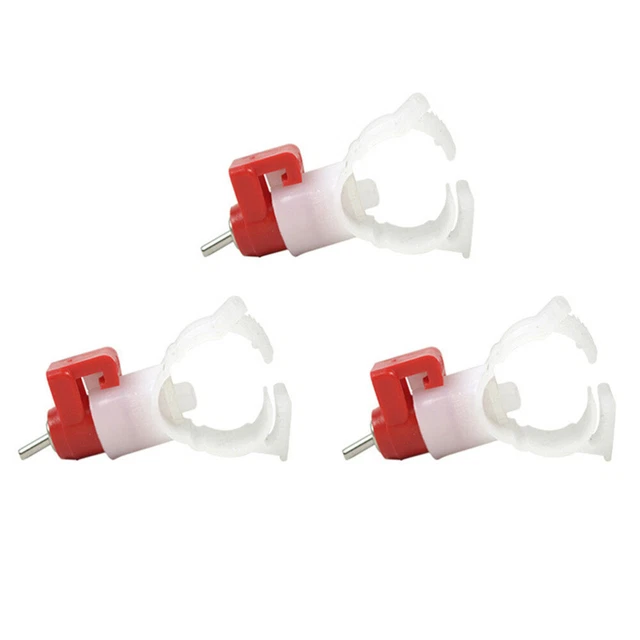 10 Pcs Chicken Drinker Waterer Cup Drinking Cups Steel Ball Feeder Snap Type 2