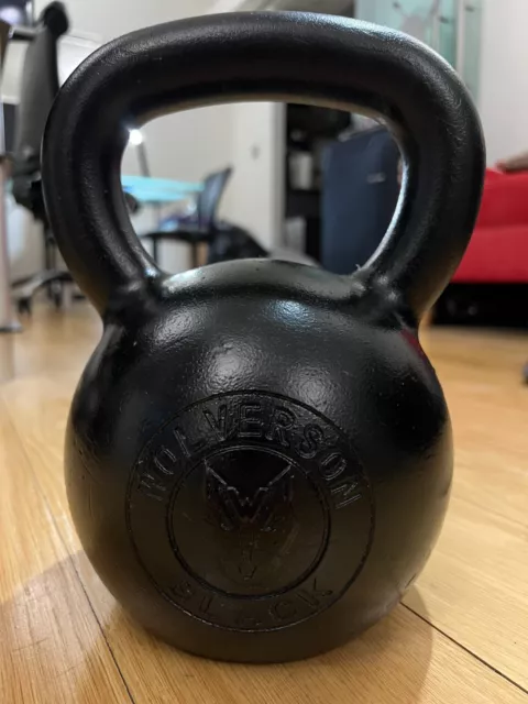 WOLVERSON FITNESS BLACK 32kg Kettlebell 75.00 PicClick UK