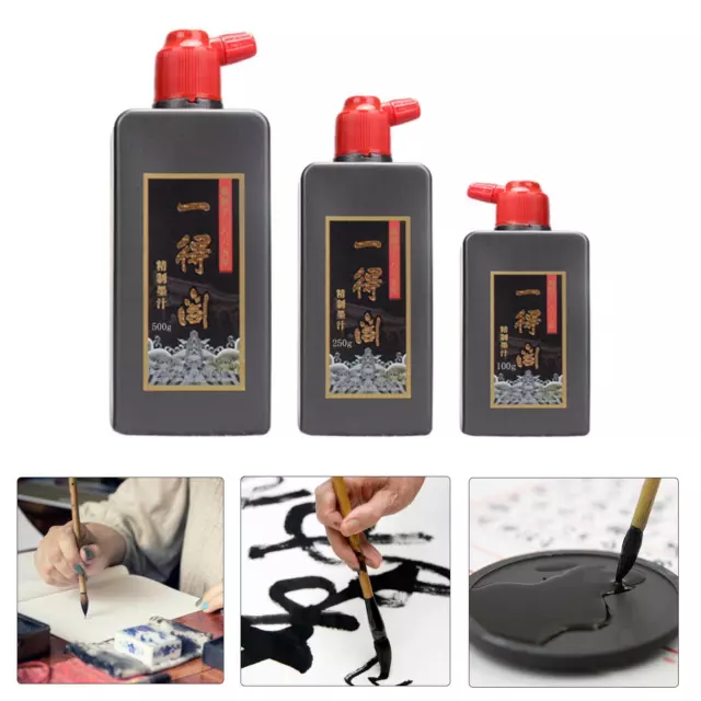 Japanese Chinese Calligraphy Silver Color Sumi Drawing Ink Shodo 60ml Pro  Art