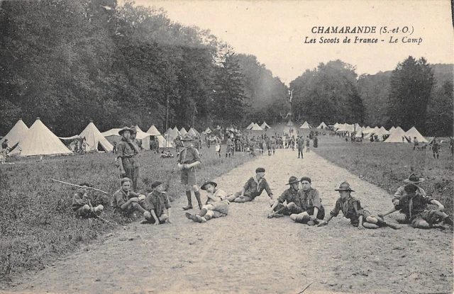 Cpa 91 Chamarande / Les Scoots De France / Le Camp / Scootism