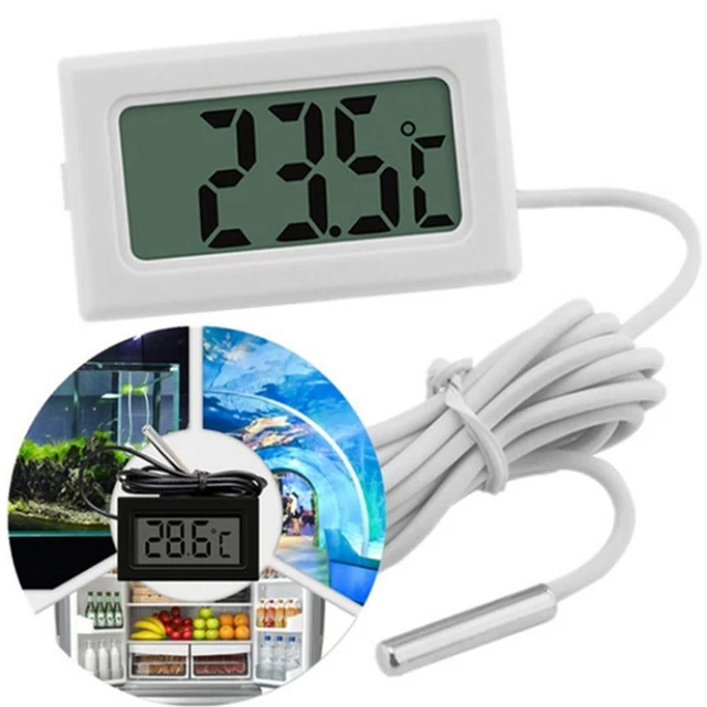 Mini termómetro digital LED integrado para acuario temperatura genial. Calefacción U6F5