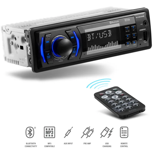 BOSS Audio Systems 616UAB Car Stereo – Bluetooth, USB, Aux-in, AM/FM, No CD 3