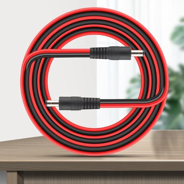 14AWG 5.5MM x 2.1MM Male to Male Plug Power Adapter Cable for LED CCTV 2