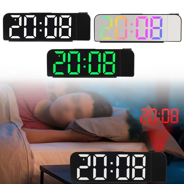 20.3cm LED Digital-Projector Projectiondesign Snooze Double Réveil Affichage