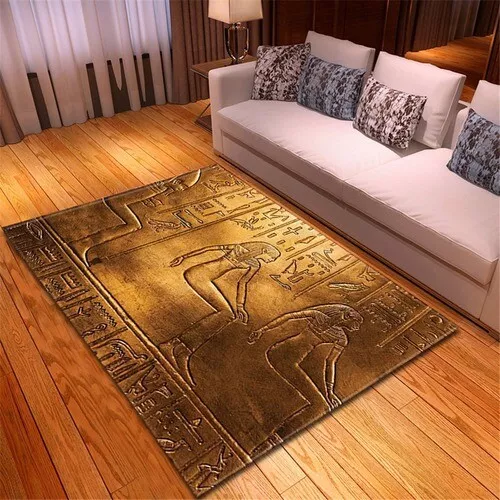 Ancient Egypt 3D Printing Carpet Room Egyptian Decor Water Mat Large Rugs