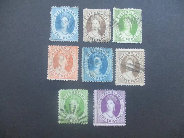 Australia State Stamps: Queensland Used Variety Sets - FREE POST! (ST4239)